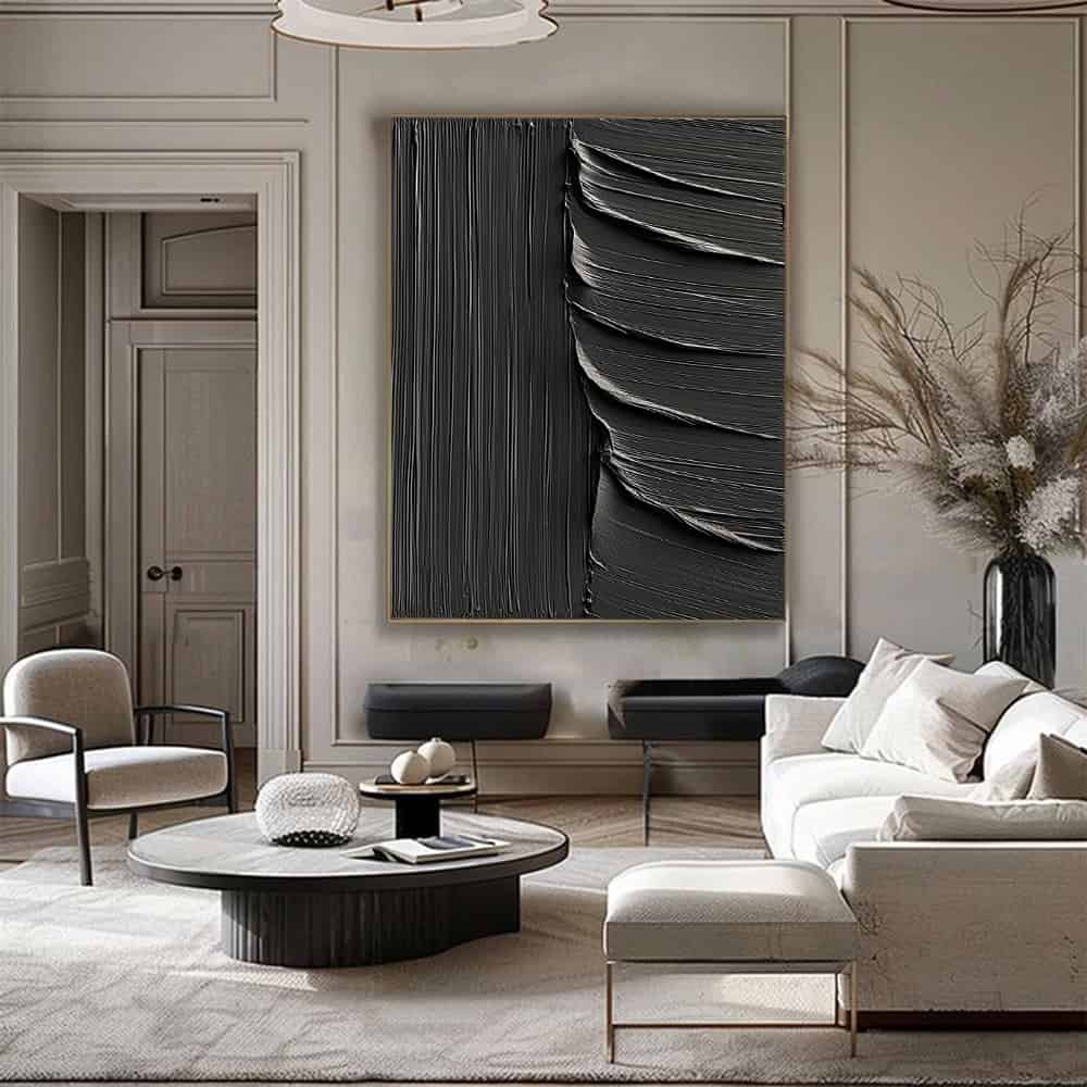 BLACK TEXTURED ART "UNVEILING"