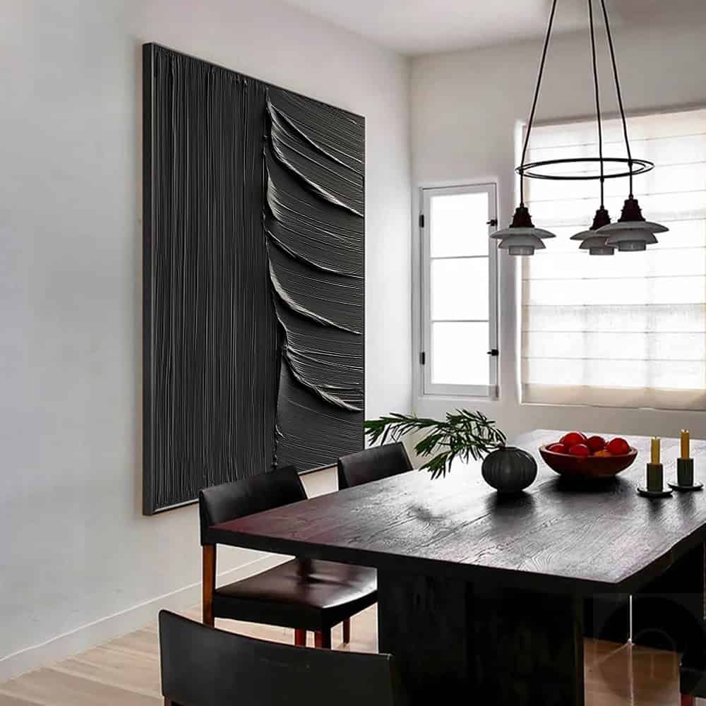 BLACK TEXTURED ART "UNVEILING"