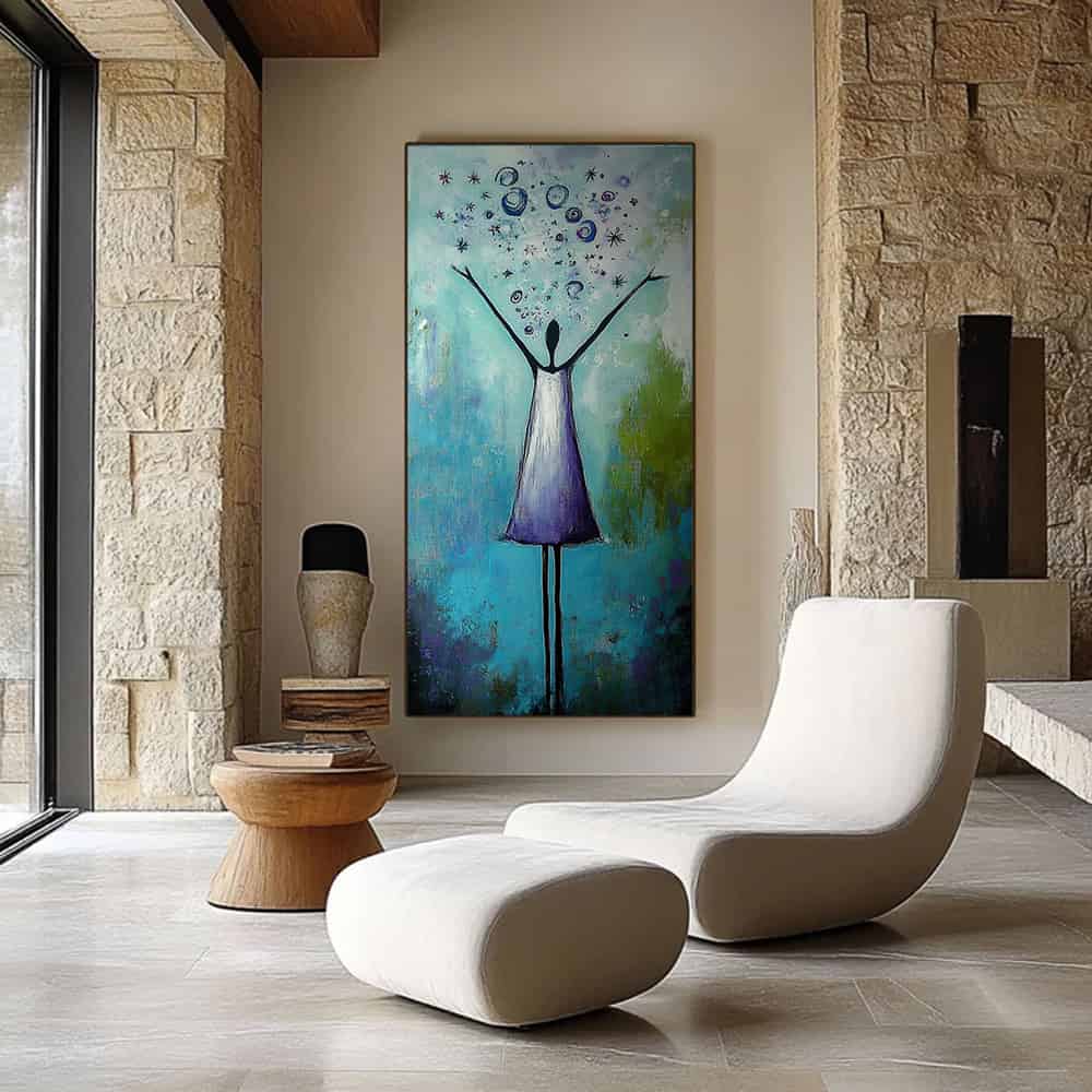 COLOR ABSTRACT ART "A WISH RELEASED"