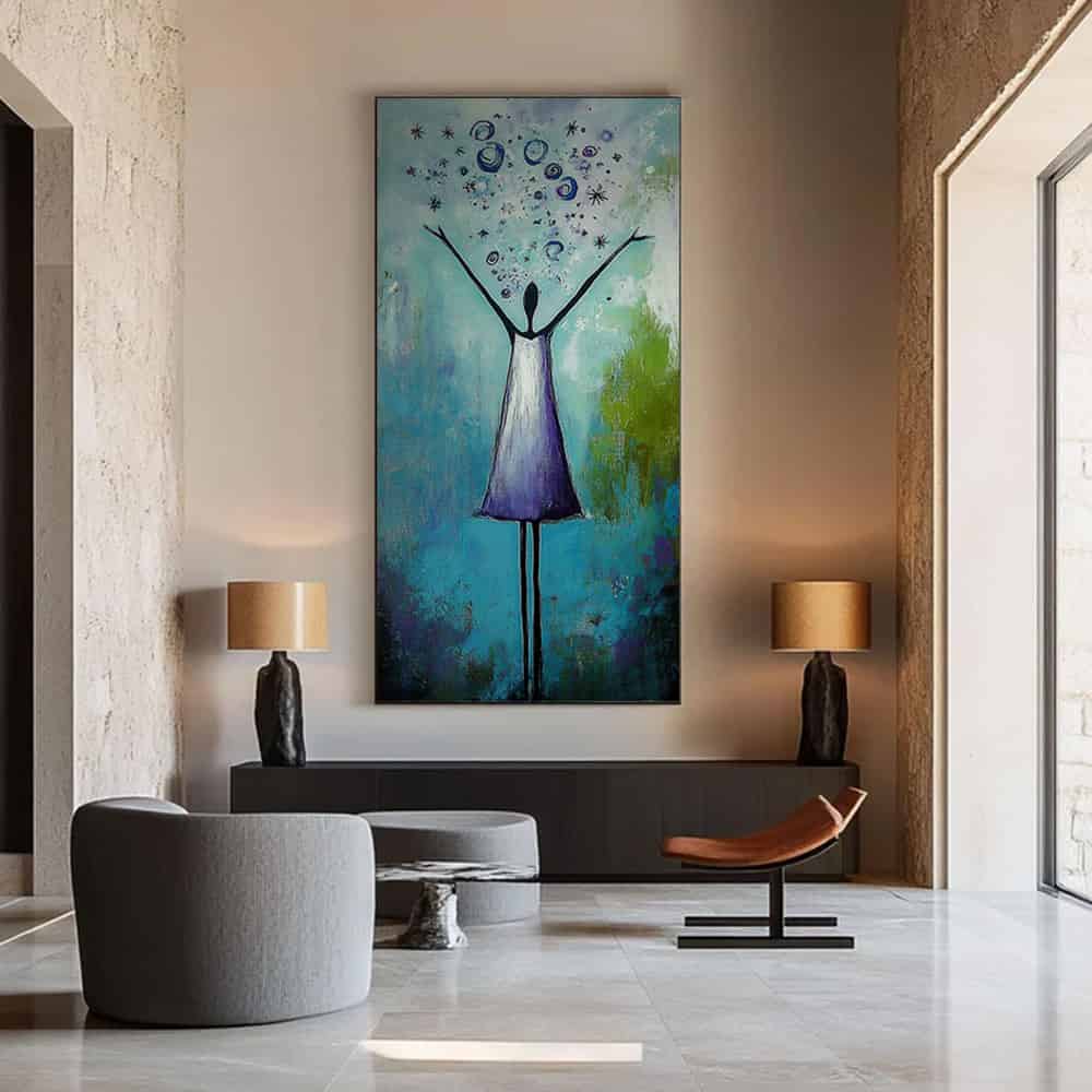 COLOR ABSTRACT ART "A WISH RELEASED"