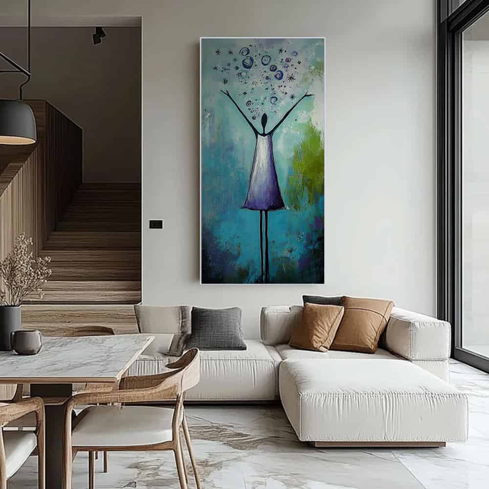 COLOR ABSTRACT ART "A WISH RELEASED"