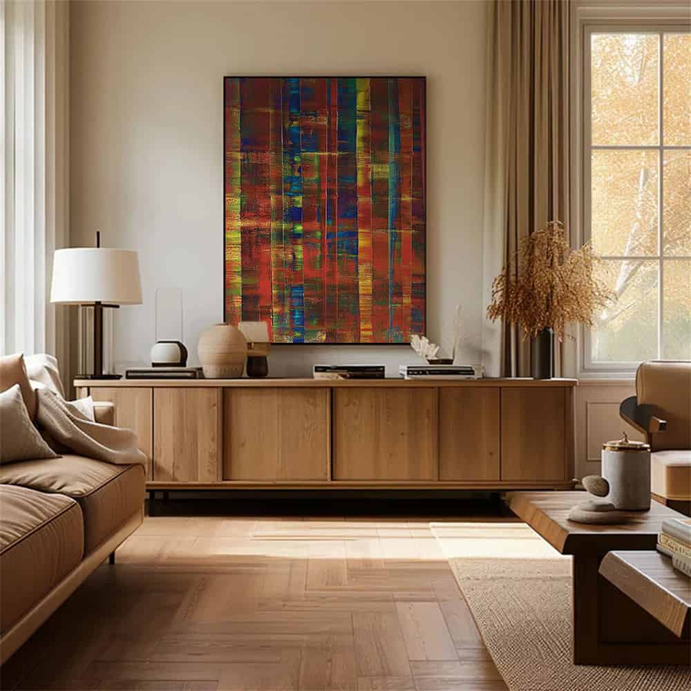 COLOR ABSTRACT ART "ANCIENT DATASTREAM"