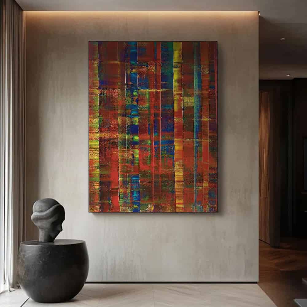 COLOR ABSTRACT ART "ANCIENT DATASTREAM"