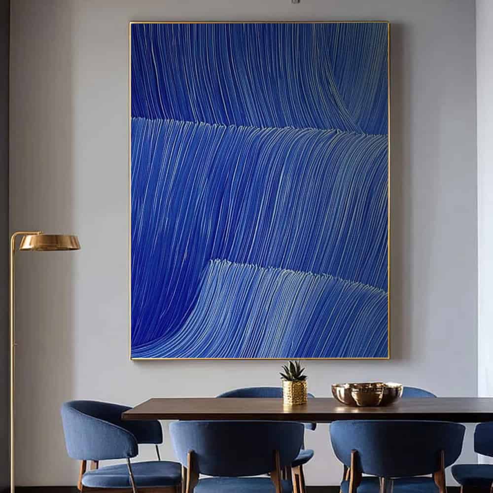 COLOR ABSTRACT ART "AZURE CASCADE"
