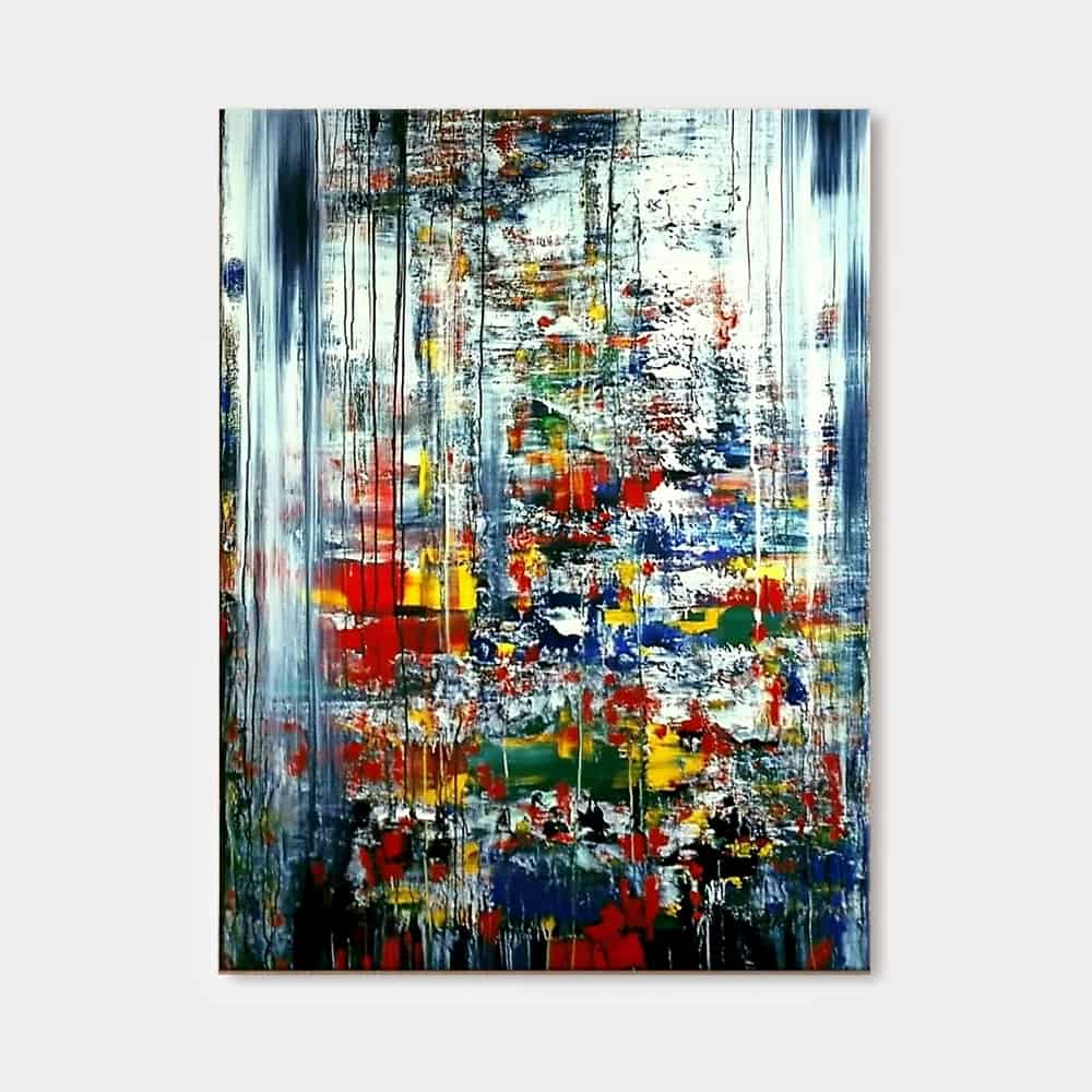 COLOR ABSTRACT ART "CHROMATIC CASCADE"