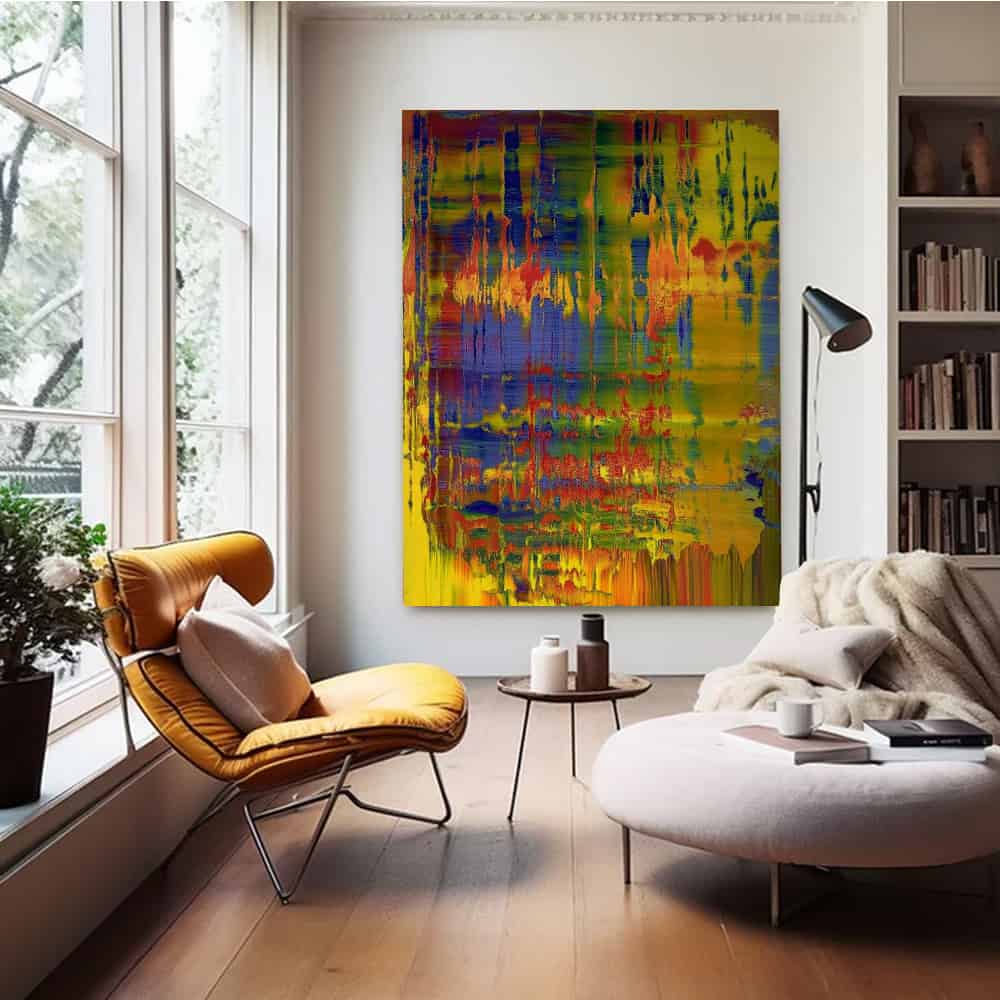 COLOR ABSTRACT ART "CHROMATIC FEVER"