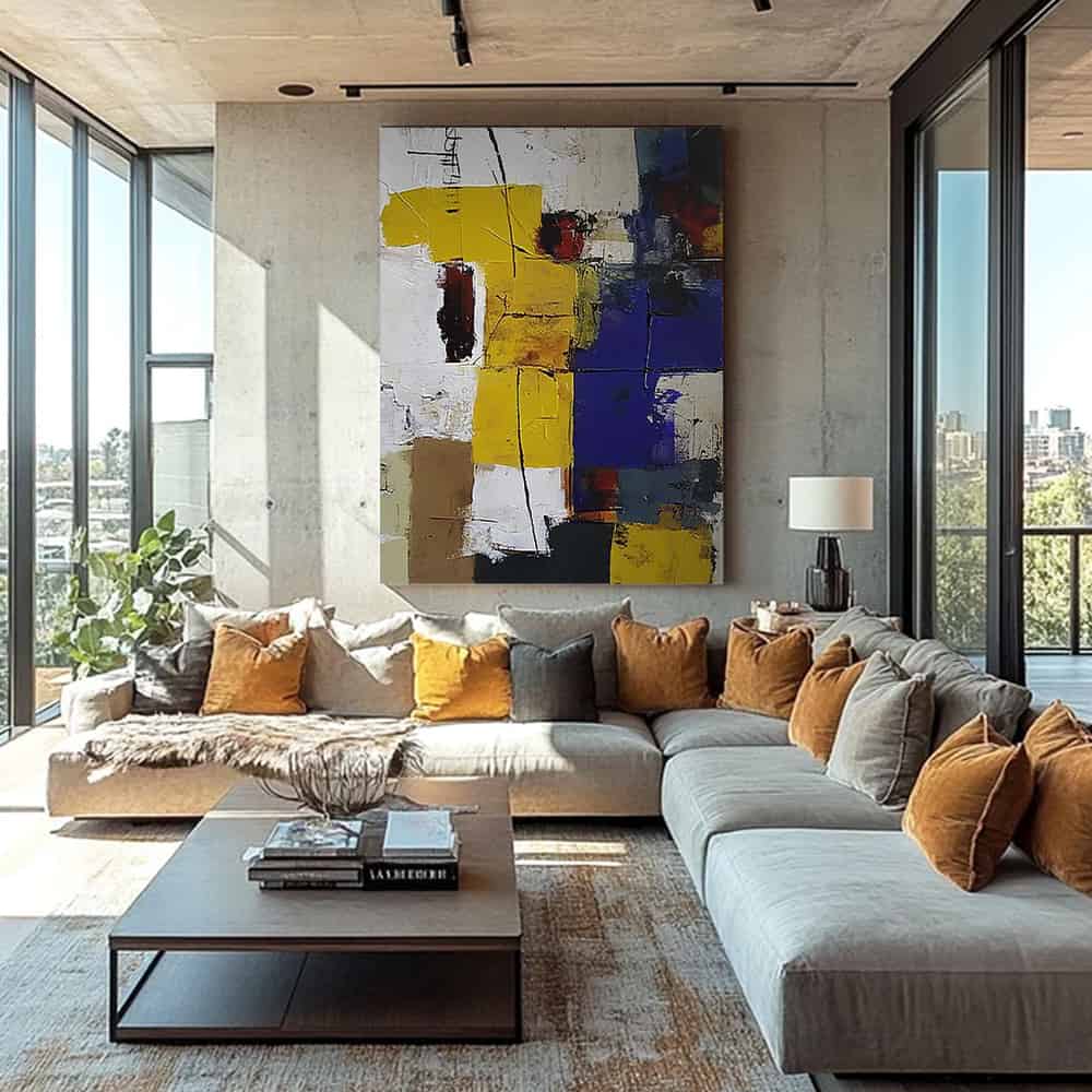 COLOR ABSTRACT ART "CONSTRUCTED CHAOS"