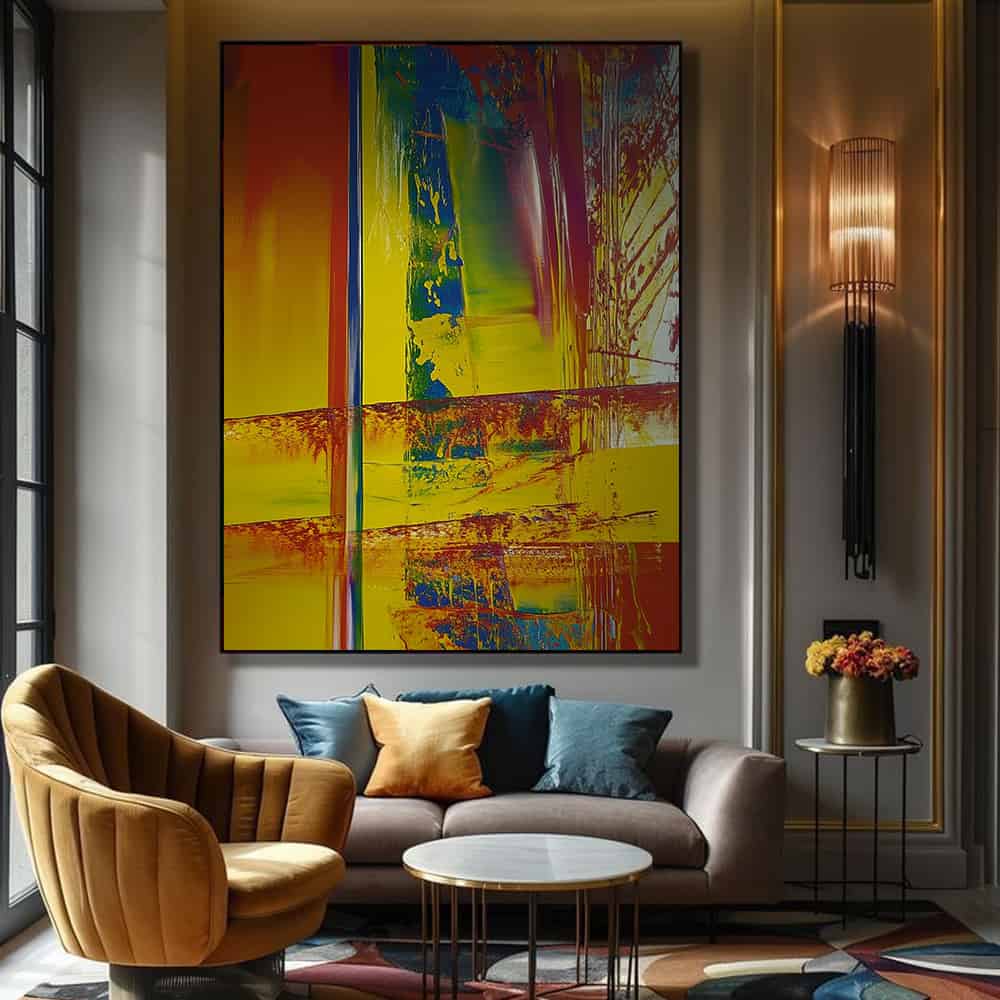 COLOR ABSTRACT ART "CRITICAL FAULT"
