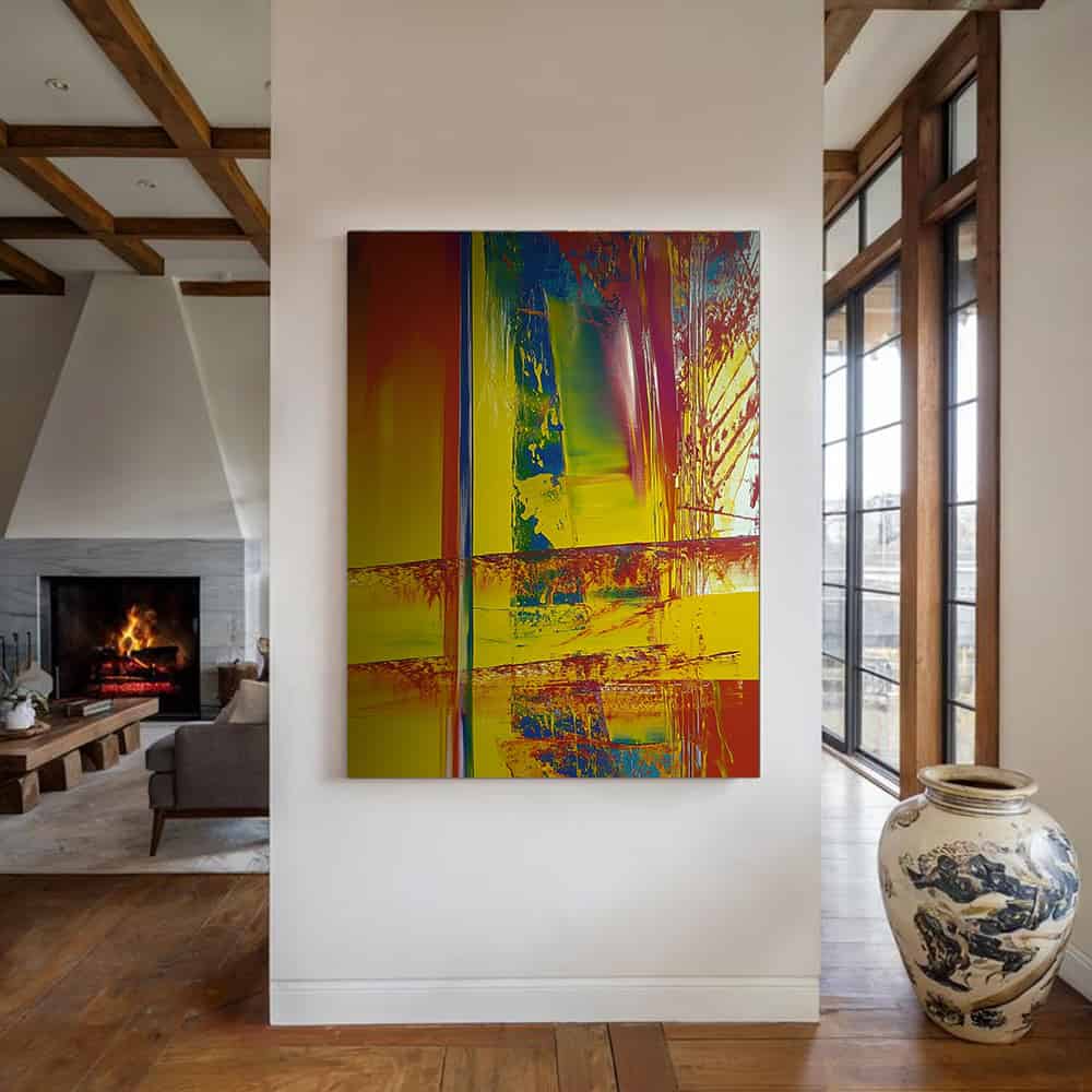COLOR ABSTRACT ART "CRITICAL FAULT"