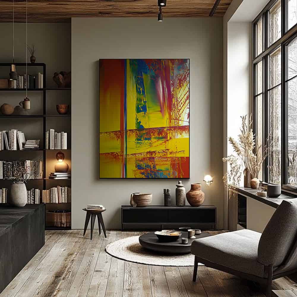 COLOR ABSTRACT ART "CRITICAL FAULT"