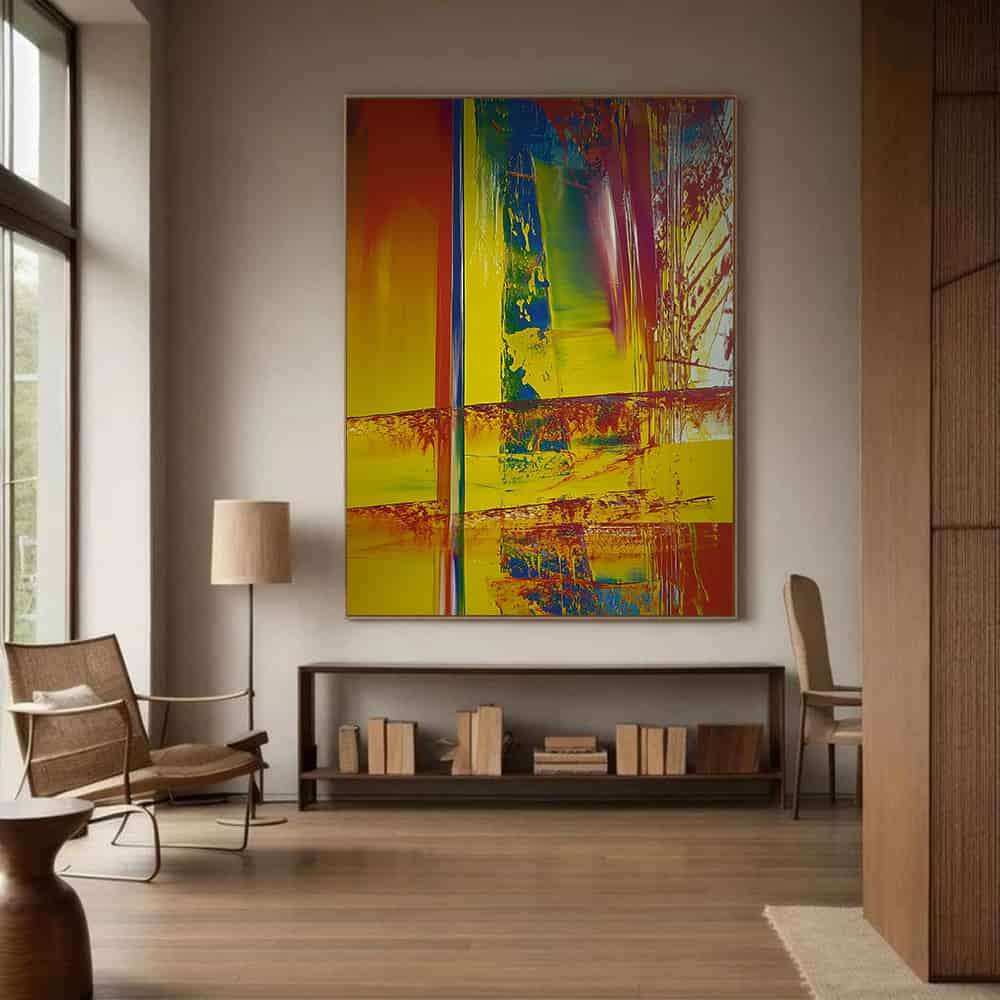 COLOR ABSTRACT ART "CRITICAL FAULT"