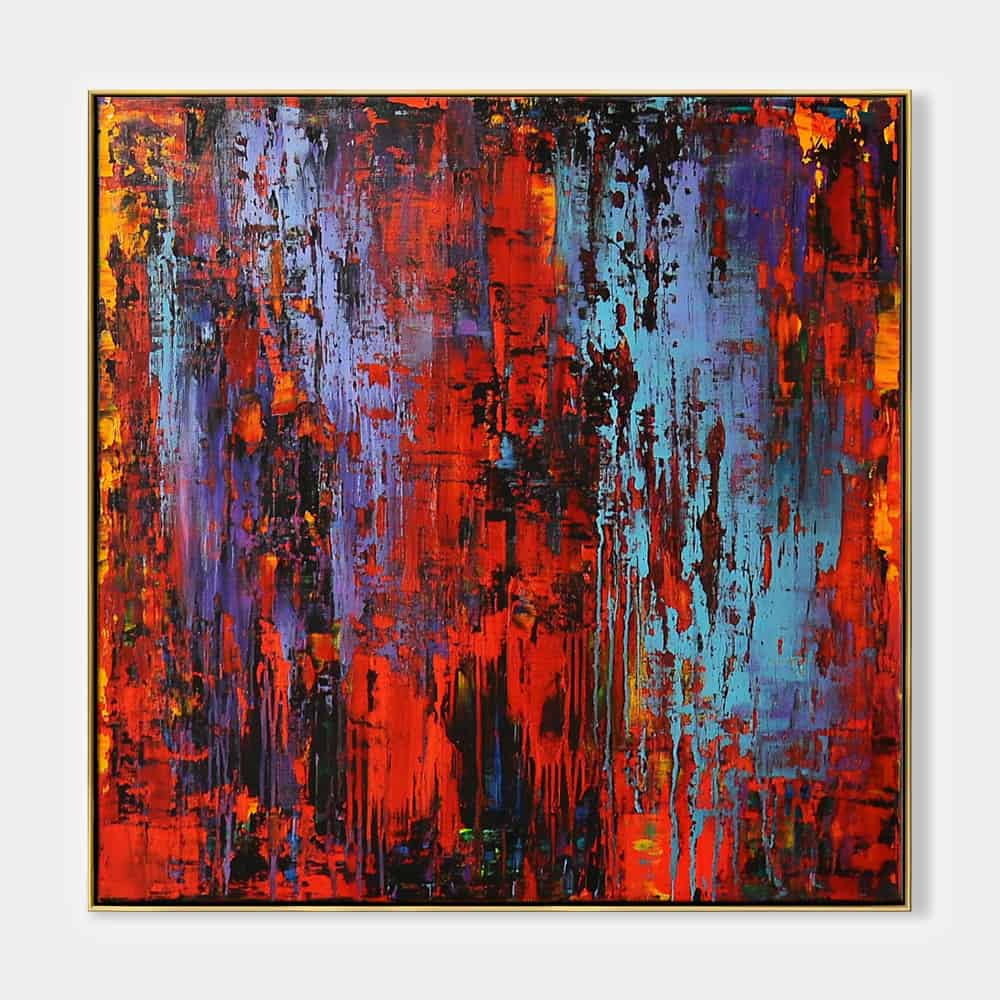 COLOR ABSTRACT ART "ELEMENTAL CLASH"