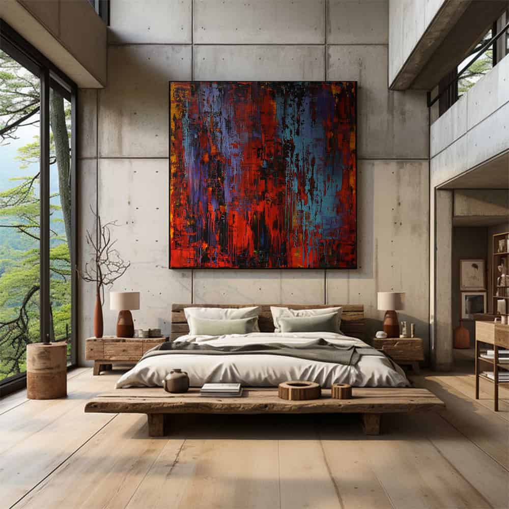 COLOR ABSTRACT ART "ELEMENTAL CLASH"