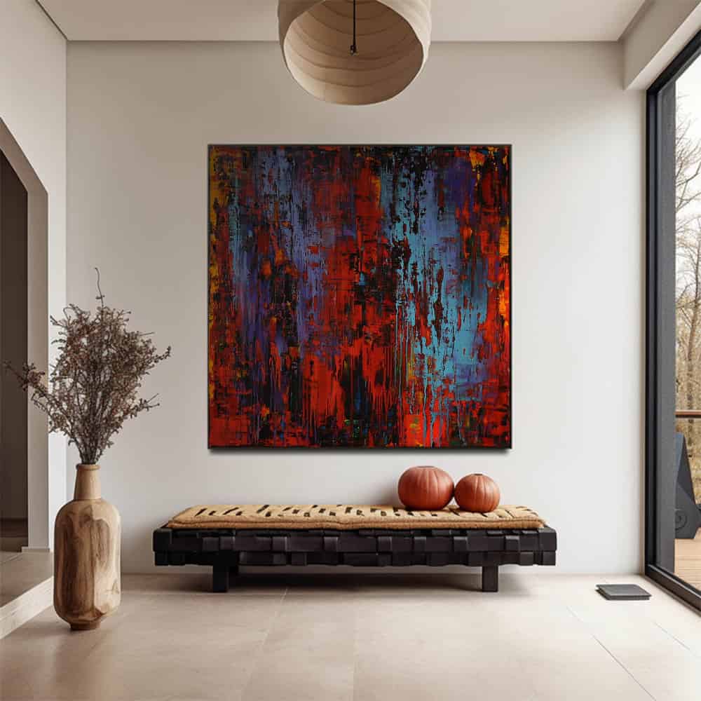 COLOR ABSTRACT ART "ELEMENTAL CLASH"