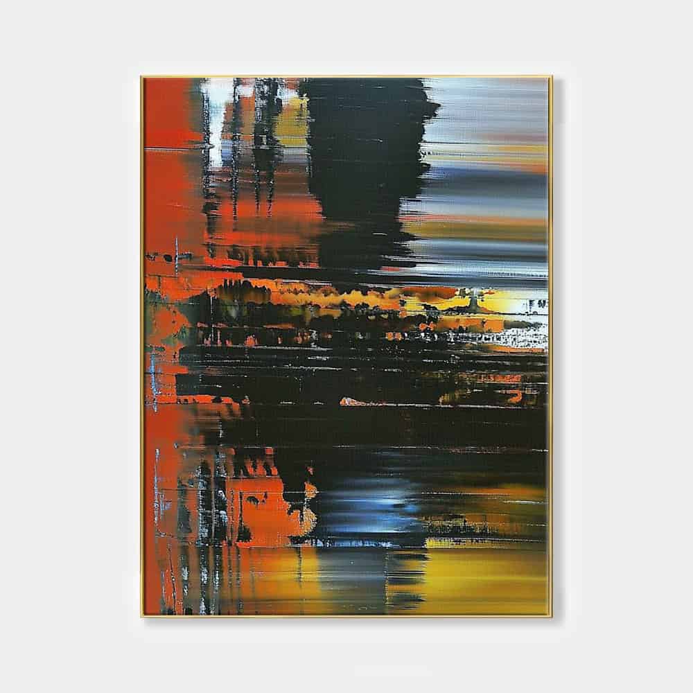 COLOR ABSTRACT ART "EMBER FLOW"