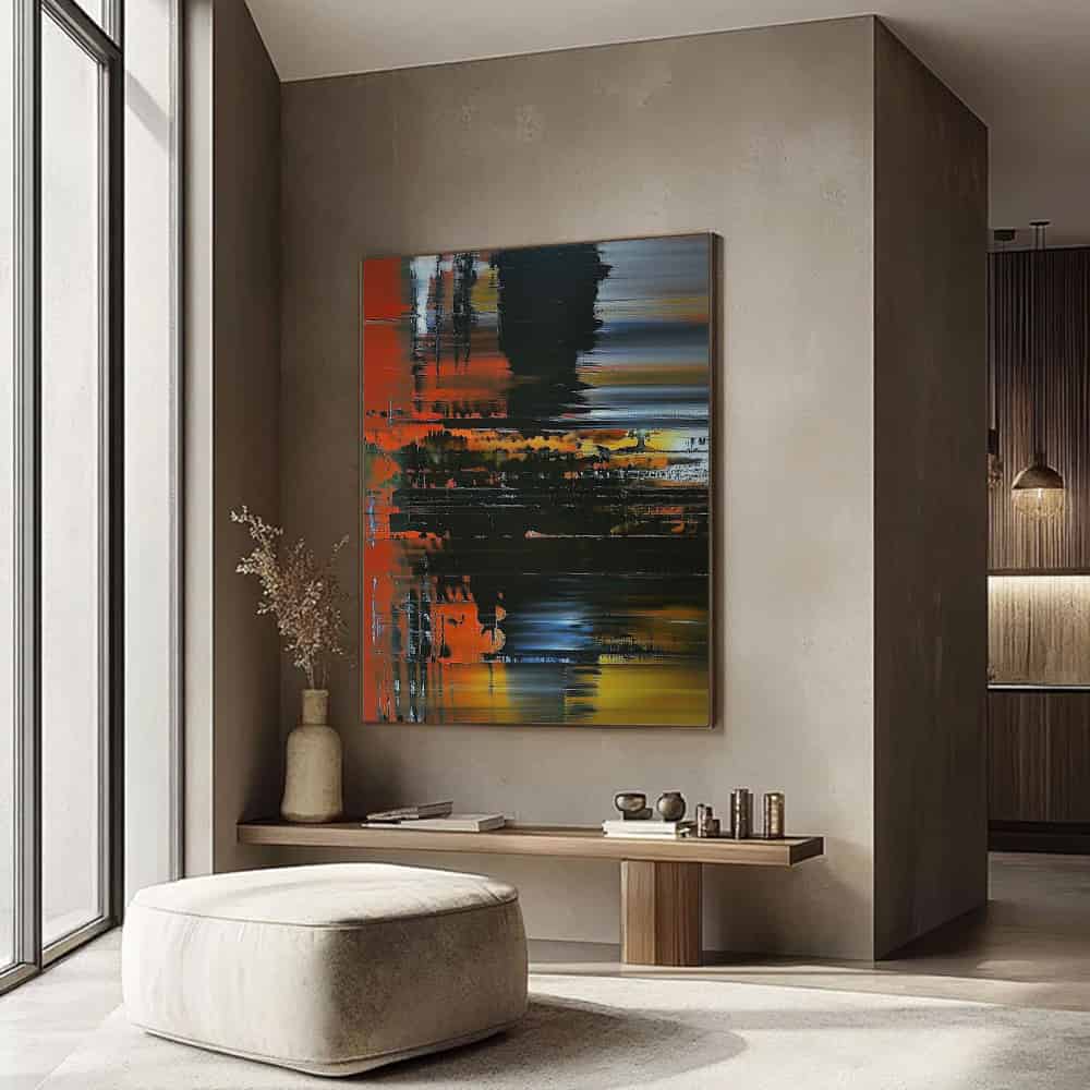COLOR ABSTRACT ART "EMBER FLOW"