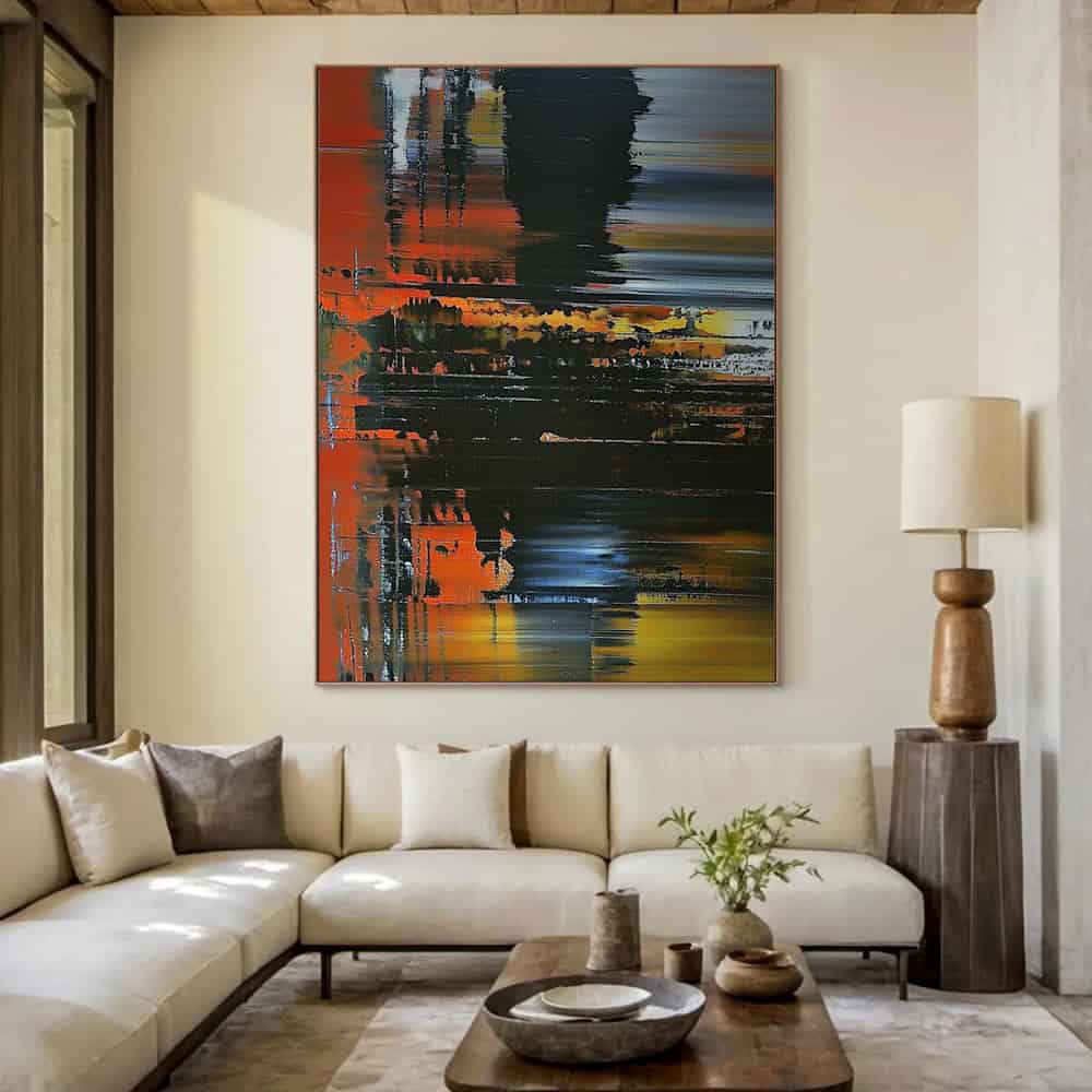 COLOR ABSTRACT ART "EMBER FLOW"