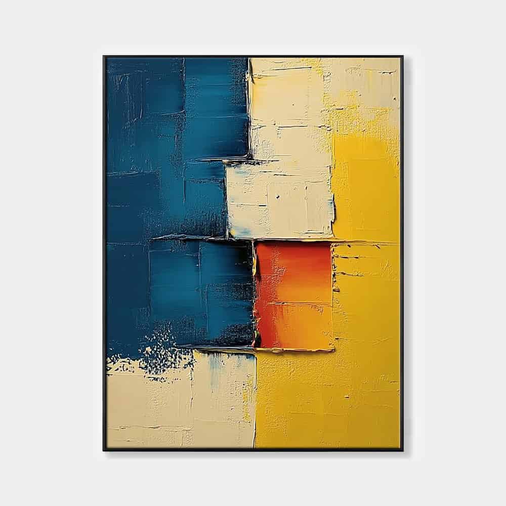 COLOR ABSTRACT ART "EMBER KEY"