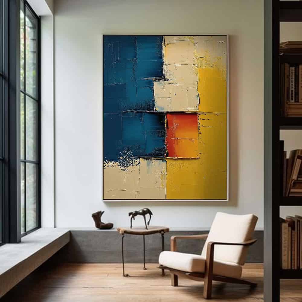 COLOR ABSTRACT ART "EMBER KEY"