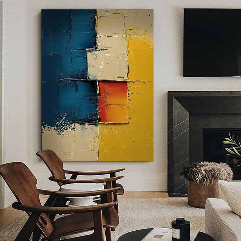 COLOR ABSTRACT ART "EMBER KEY"