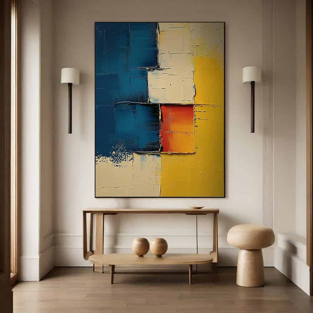 COLOR ABSTRACT ART "EMBER KEY"