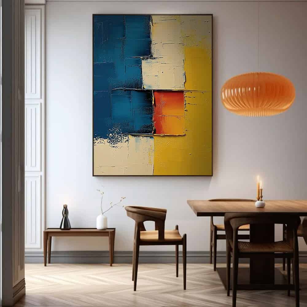 COLOR ABSTRACT ART "EMBER KEY"