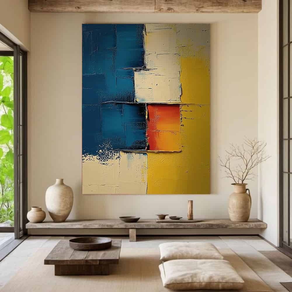 COLOR ABSTRACT ART "EMBER KEY"