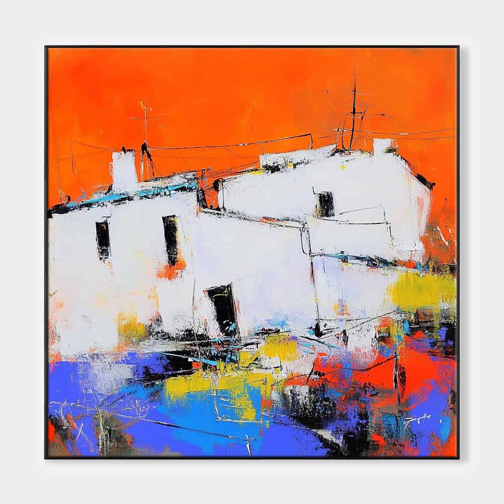 COLOR ABSTRACT ART "HAVOC HARBOR"
