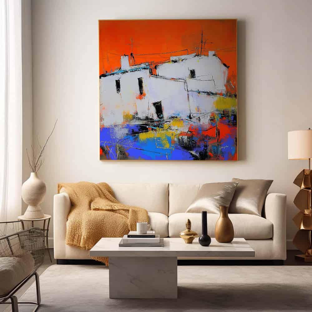 COLOR ABSTRACT ART "HAVOC HARBOR"