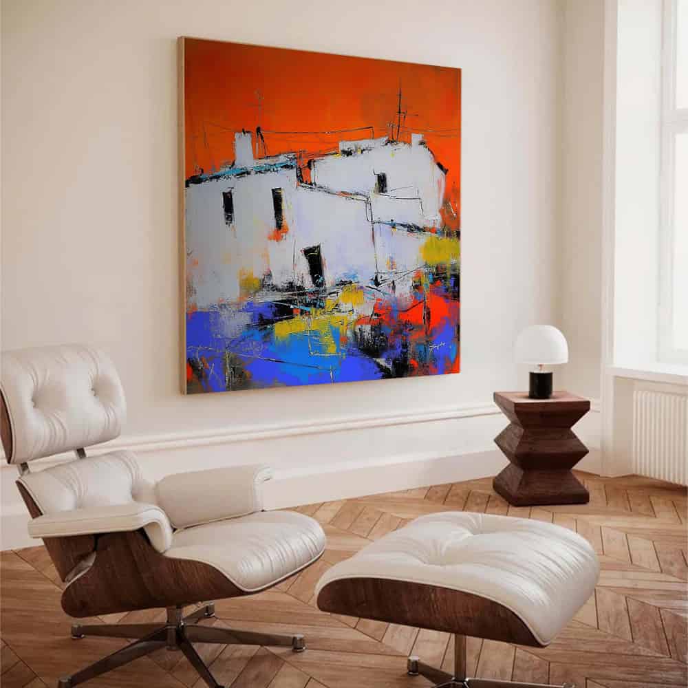 COLOR ABSTRACT ART "HAVOC HARBOR"
