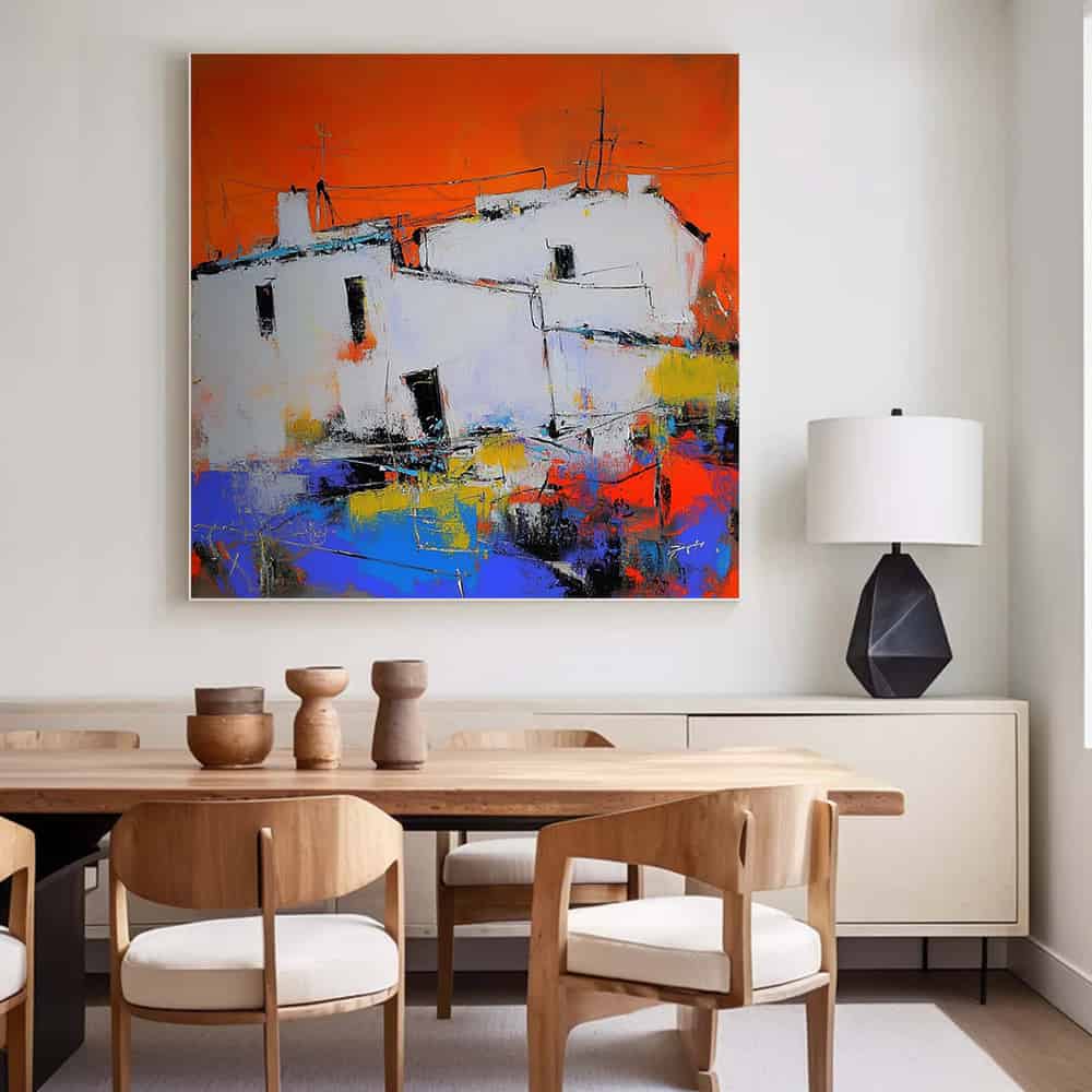 COLOR ABSTRACT ART "HAVOC HARBOR"