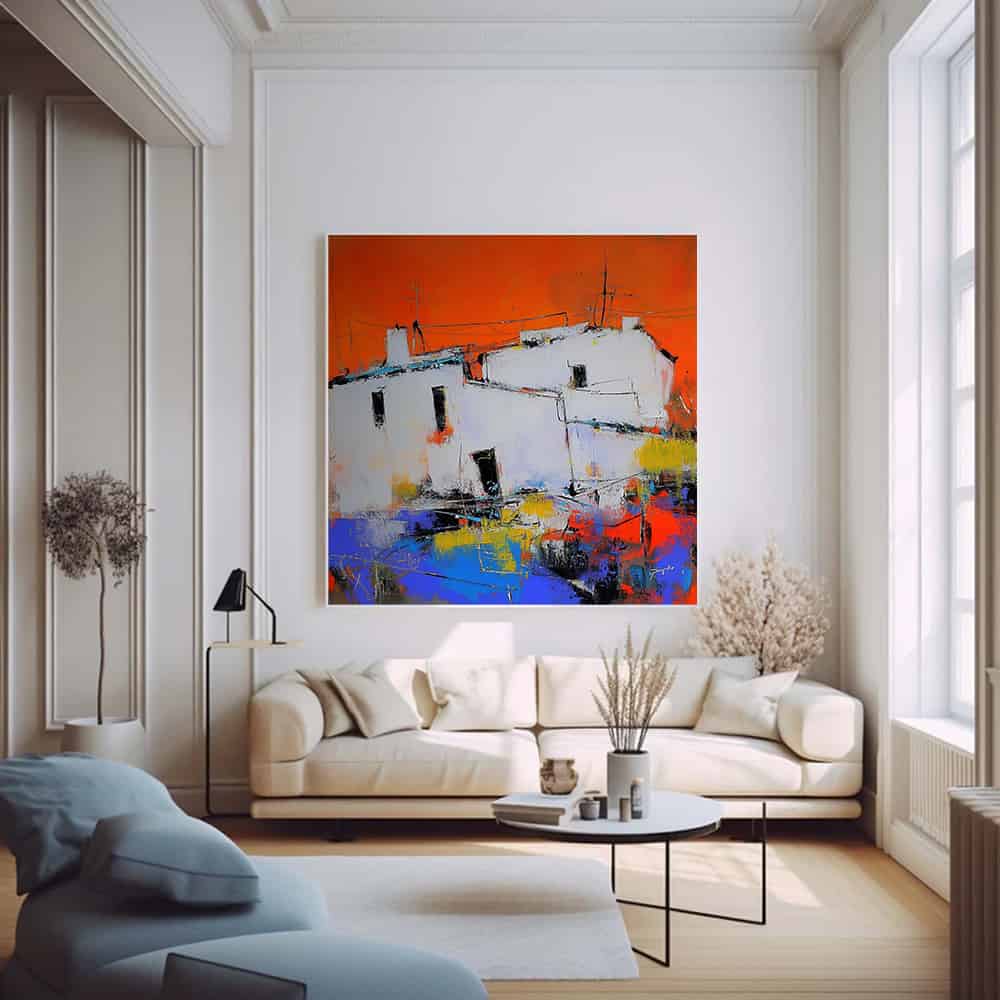 COLOR ABSTRACT ART "HAVOC HARBOR"