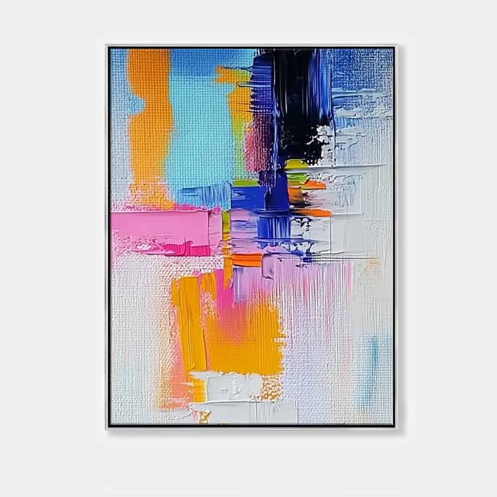COLOR ABSTRACT ART "JOYFUL COLLISION"