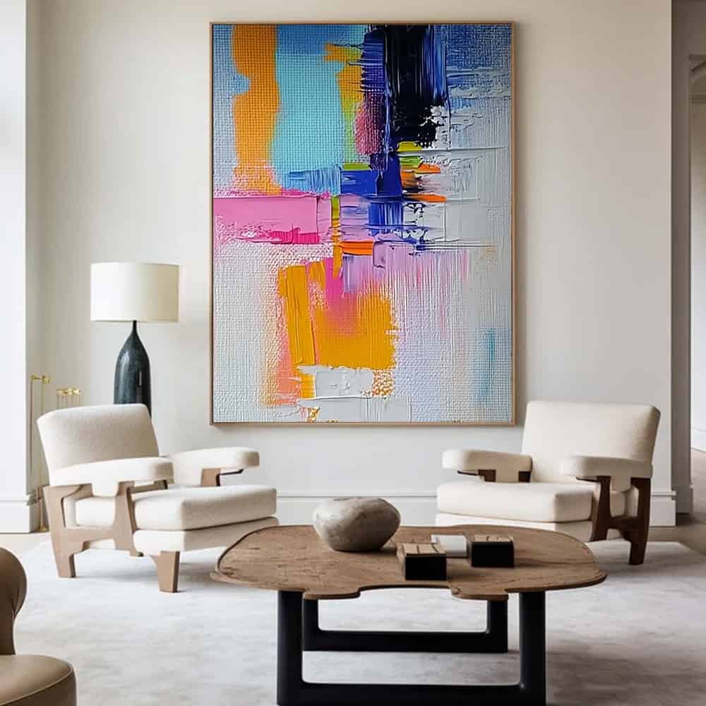 COLOR ABSTRACT ART "JOYFUL COLLISION"
