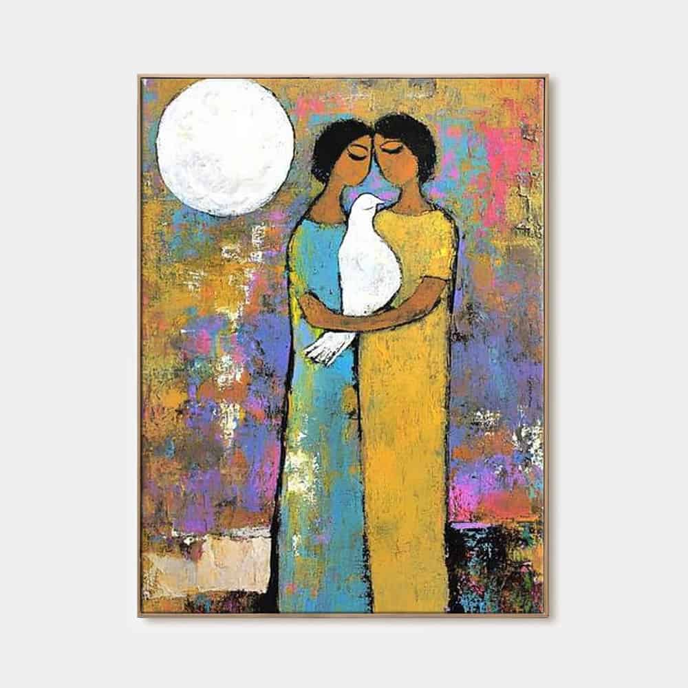 COLOR ABSTRACT ART "LUNAR VOW"
