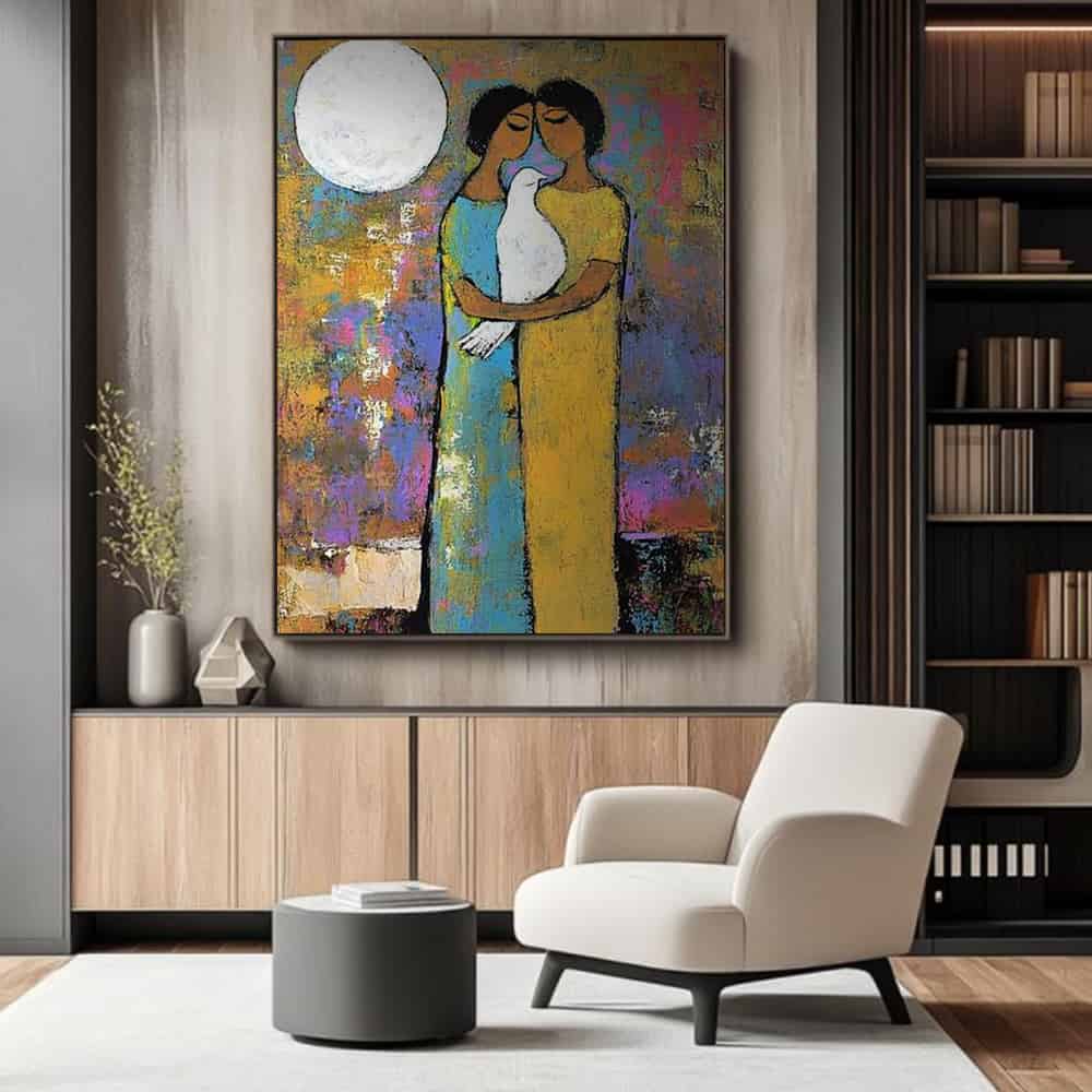 COLOR ABSTRACT ART "LUNAR VOW"