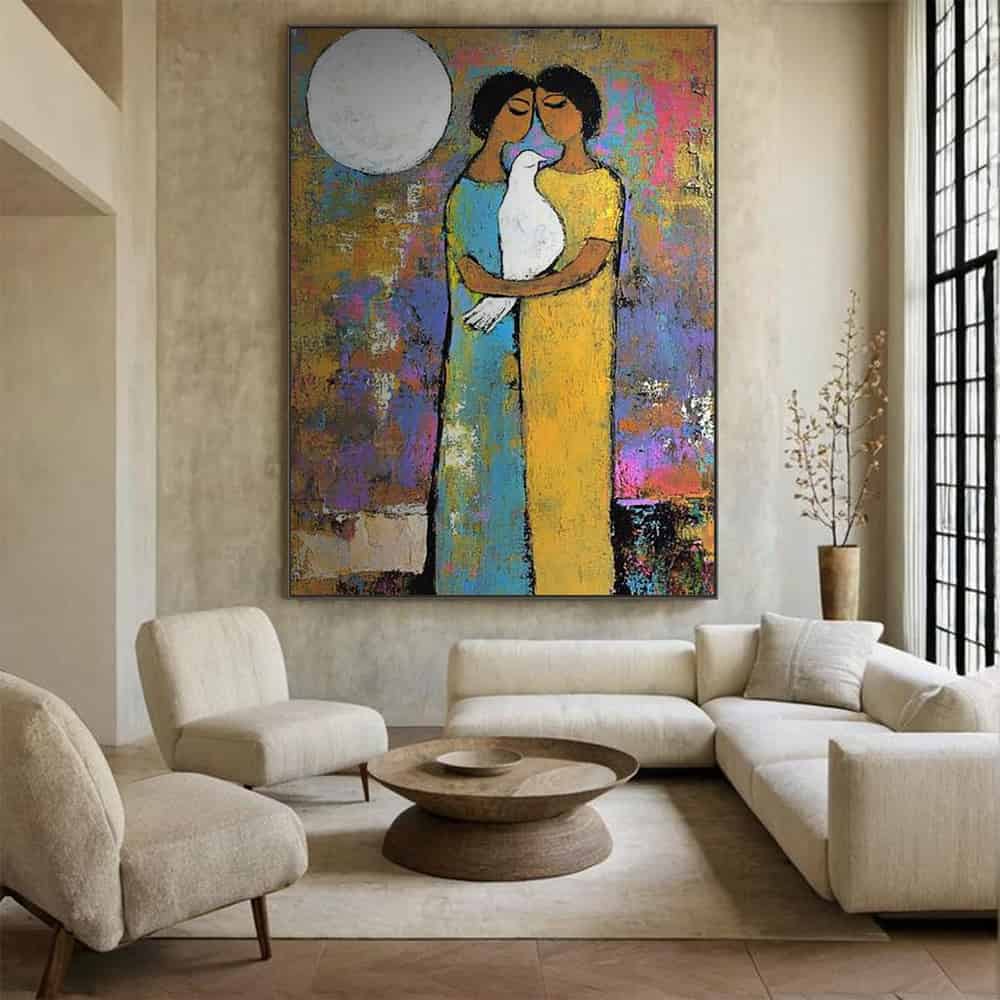 COLOR ABSTRACT ART "LUNAR VOW"