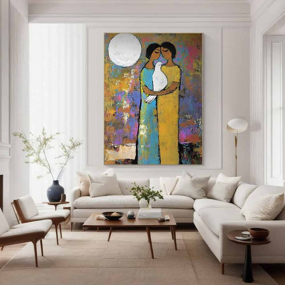 COLOR ABSTRACT ART "LUNAR VOW"