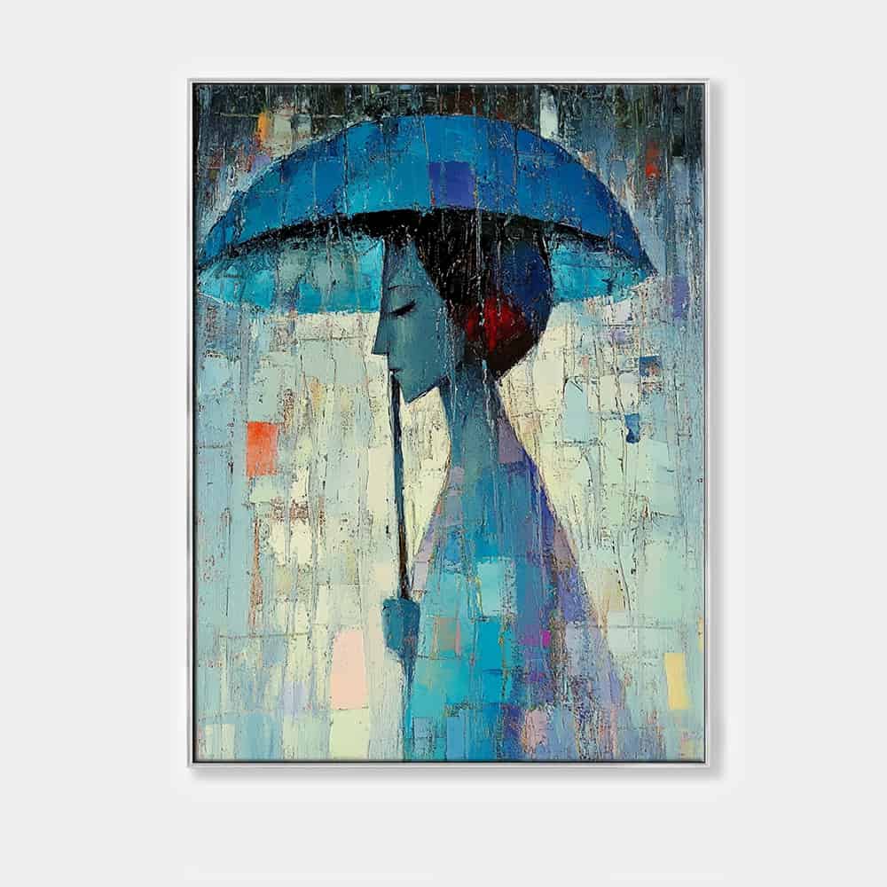 COLOR ABSTRACT ART "MOSAIC RAIN"