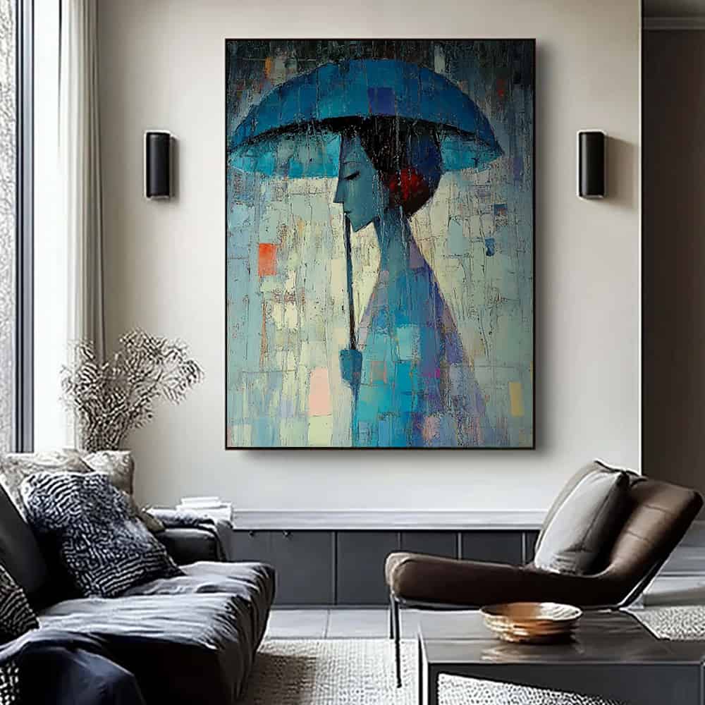 COLOR ABSTRACT ART "MOSAIC RAIN"
