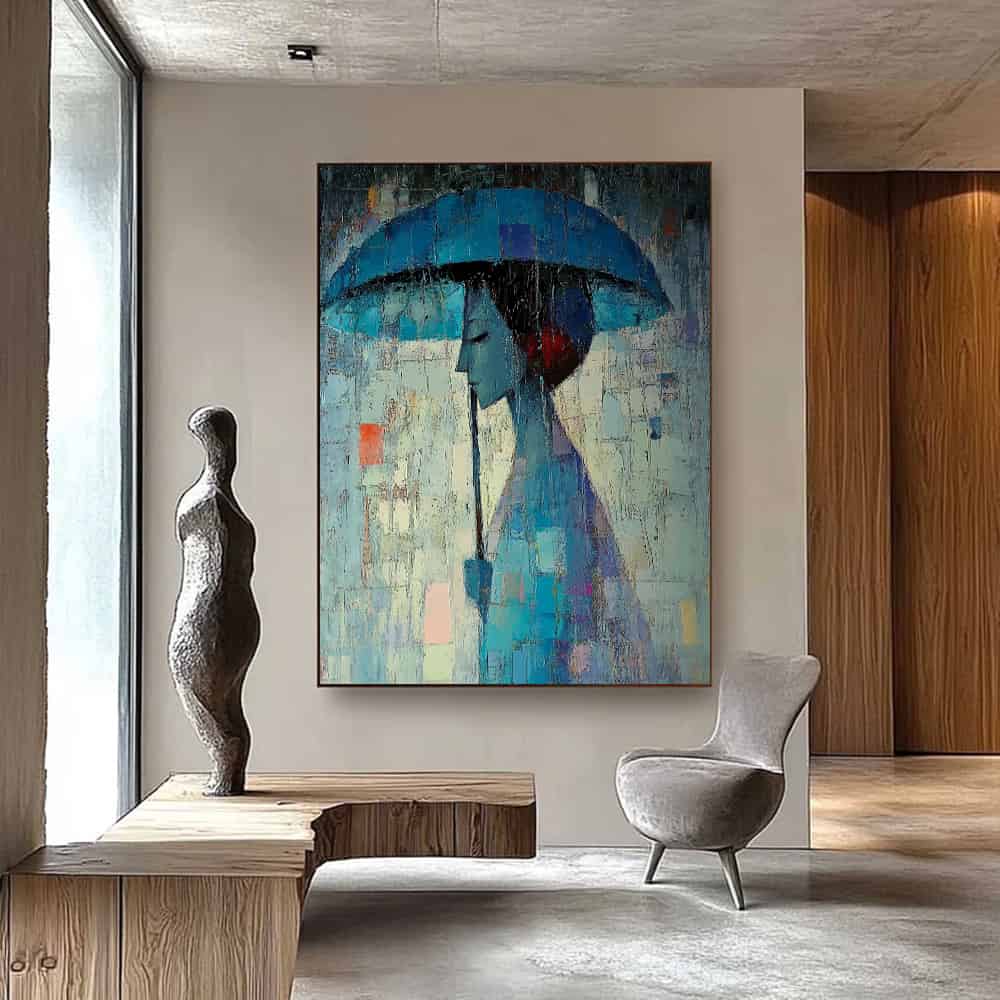 COLOR ABSTRACT ART "MOSAIC RAIN"