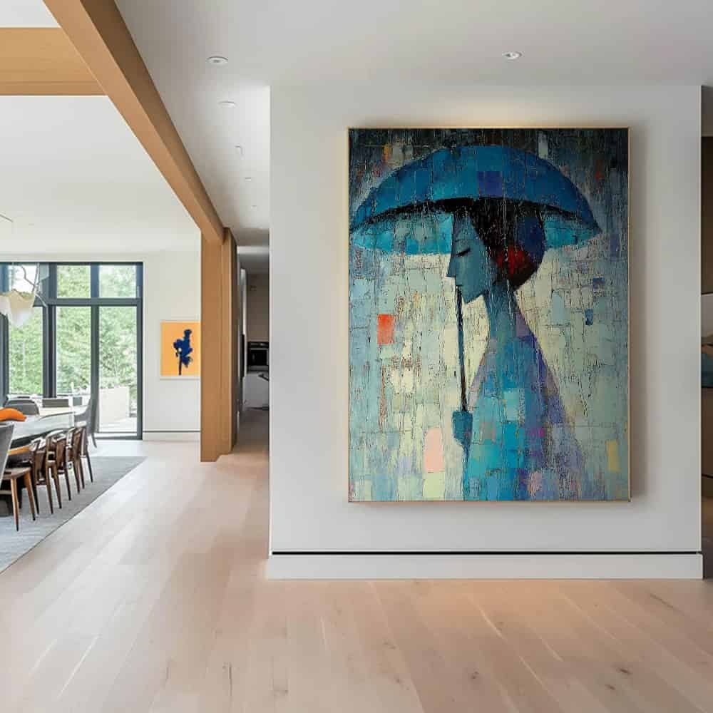 COLOR ABSTRACT ART "MOSAIC RAIN"