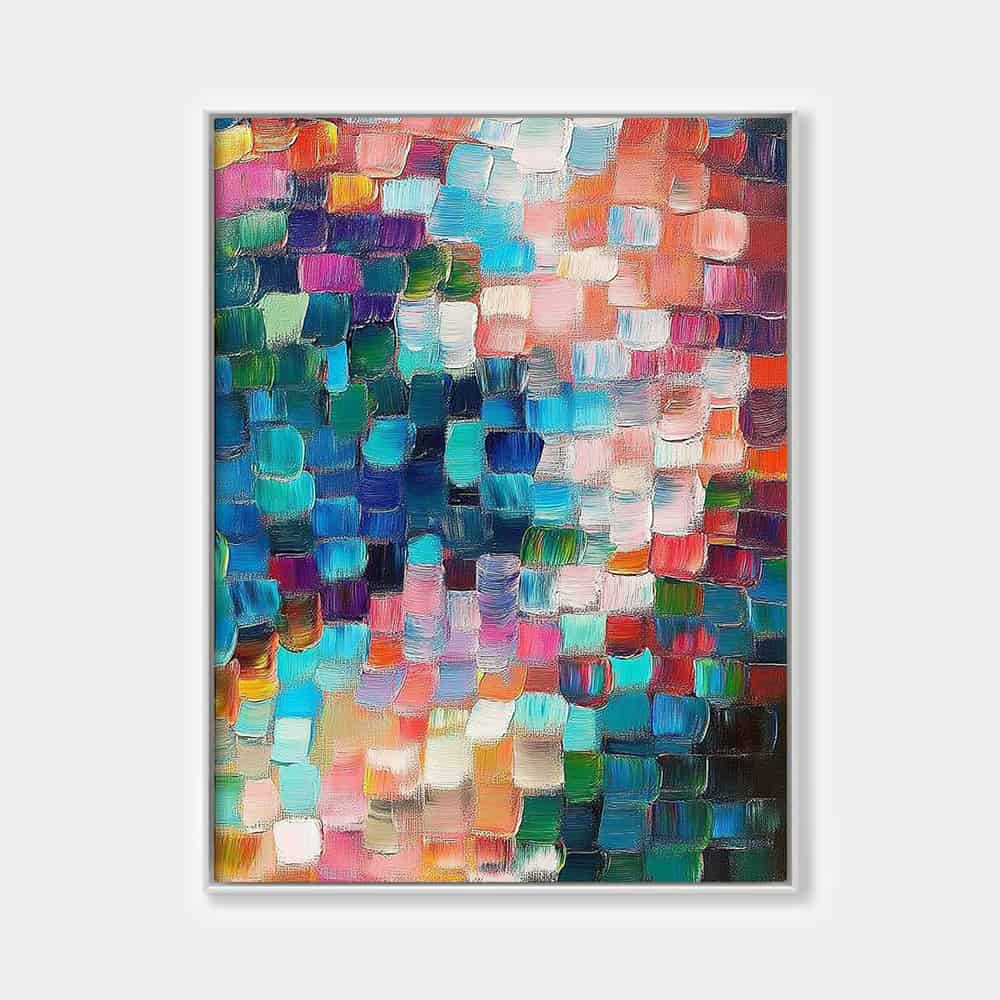 COLOR ABSTRACT ART "MOSAIC RHYTHM"