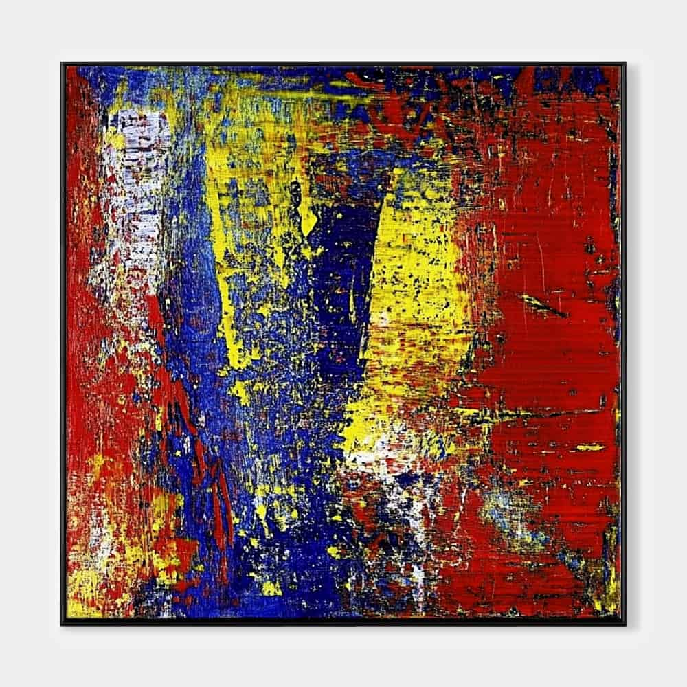 COLOR ABSTRACT ART "PRIMAL CLASH"