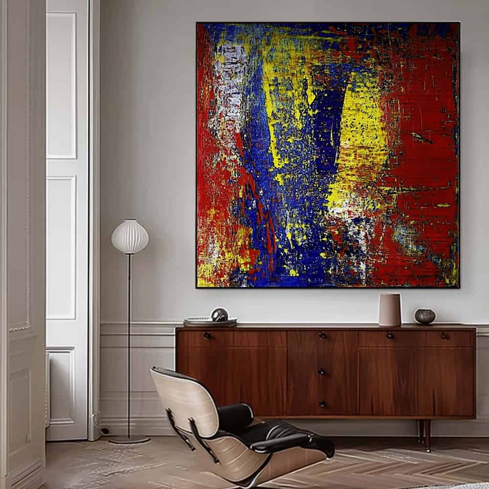 COLOR ABSTRACT ART "PRIMAL CLASH"