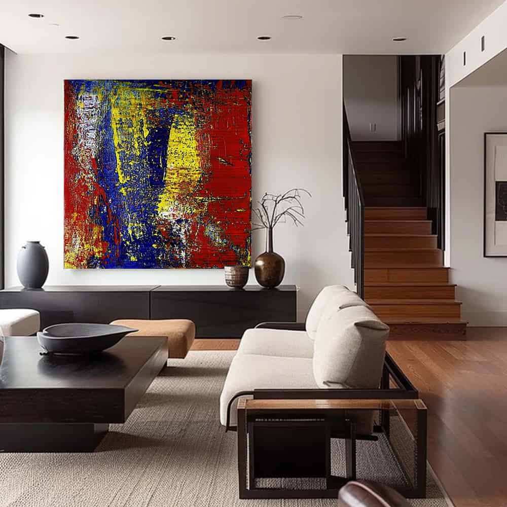 COLOR ABSTRACT ART "PRIMAL CLASH"
