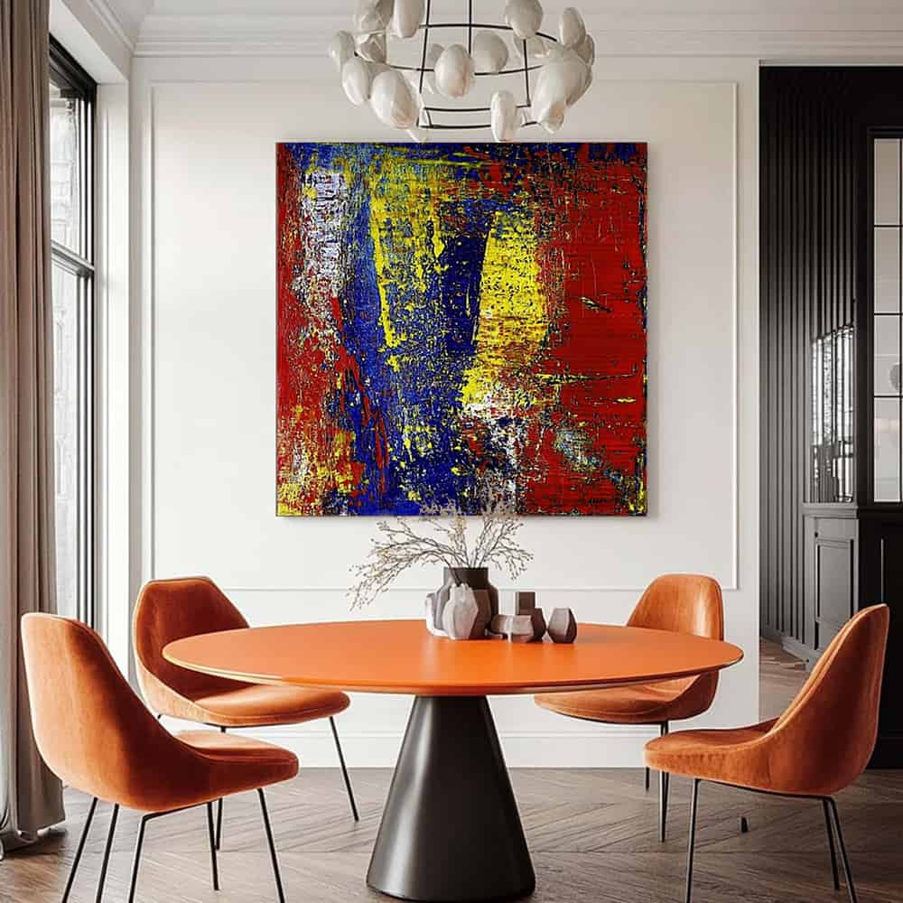 COLOR ABSTRACT ART "PRIMAL CLASH"