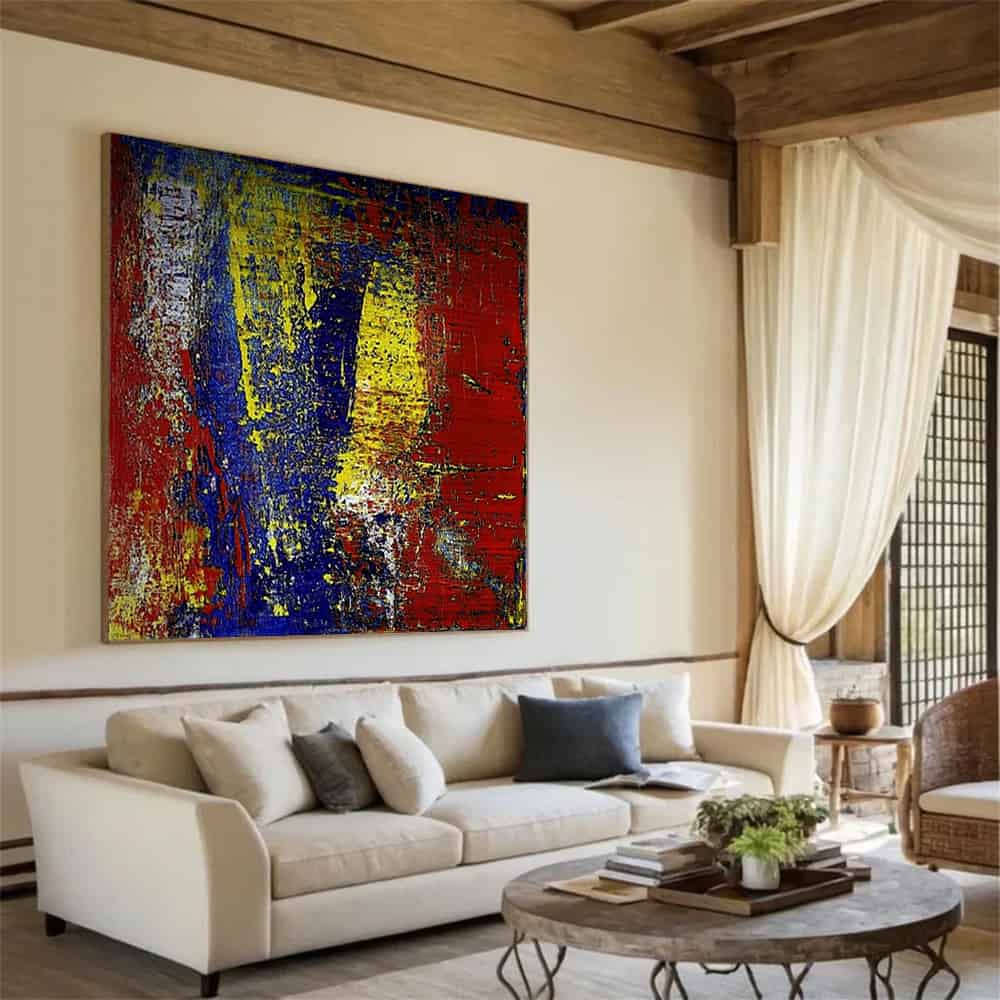 COLOR ABSTRACT ART "PRIMAL CLASH"