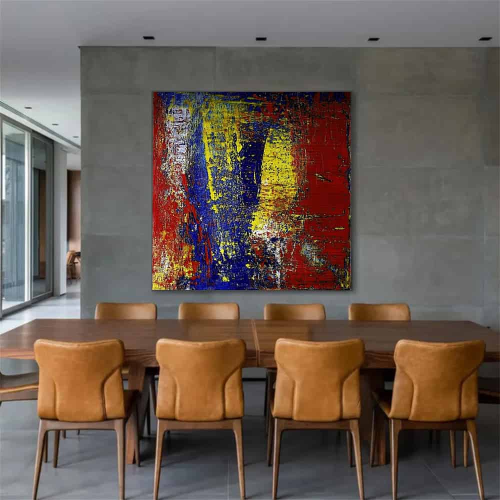 COLOR ABSTRACT ART "PRIMAL CLASH"