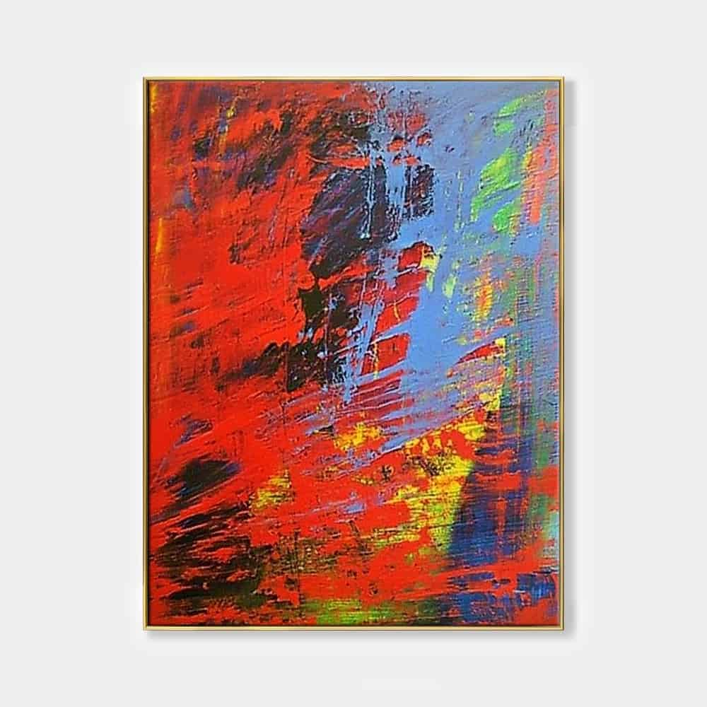 COLOR ABSTRACT ART "PRIMORDIAL CONFLICT"